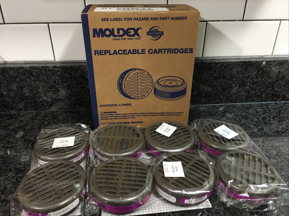 Moldex P100 Particulate Cartridges, 4pk- 8990 Use By Date:  06/23