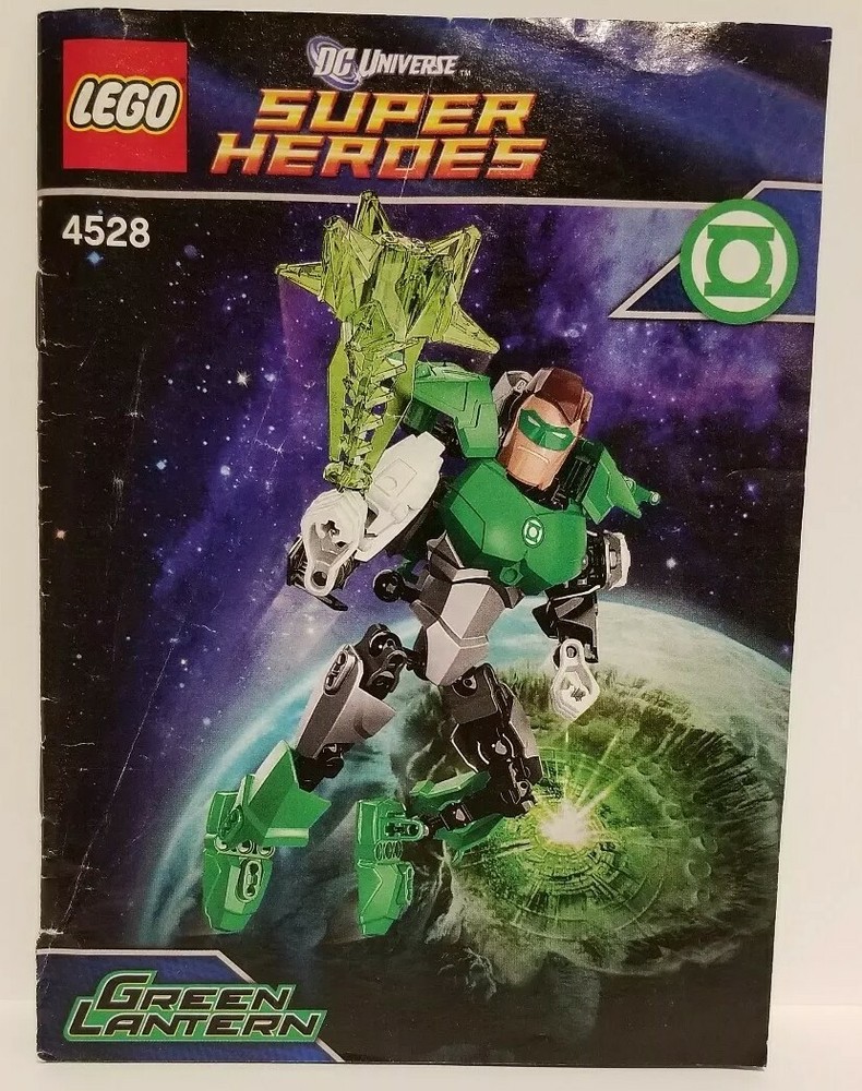 100% Complete & Retired Lego DC Comics Green Lantern (4528) with Instructions