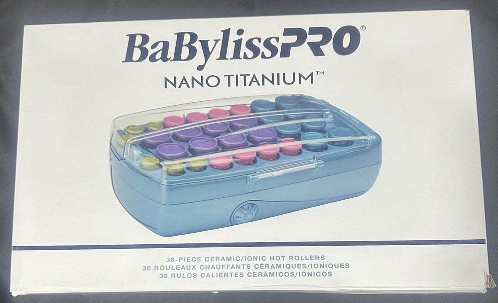 Babyliss Pro Nano Titanium Ionic 30 Hot Rollers. With Clips!