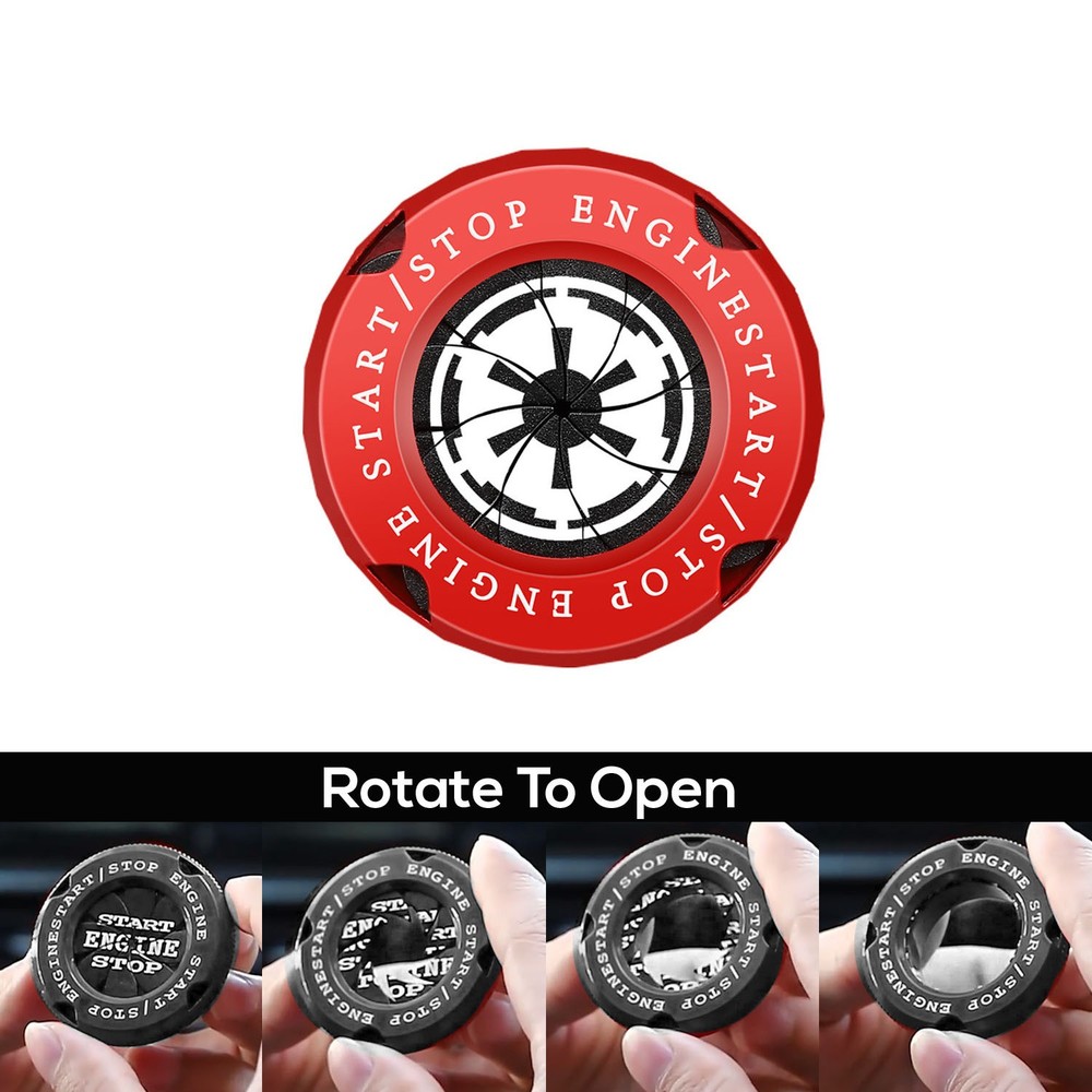 Galactic Empire Starwars Car Engine Start Stop Push Button Cover Decor Trim