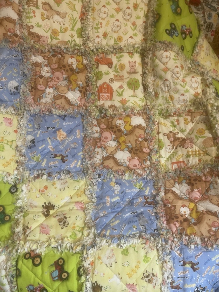 Down On The Farm Rag Quilt