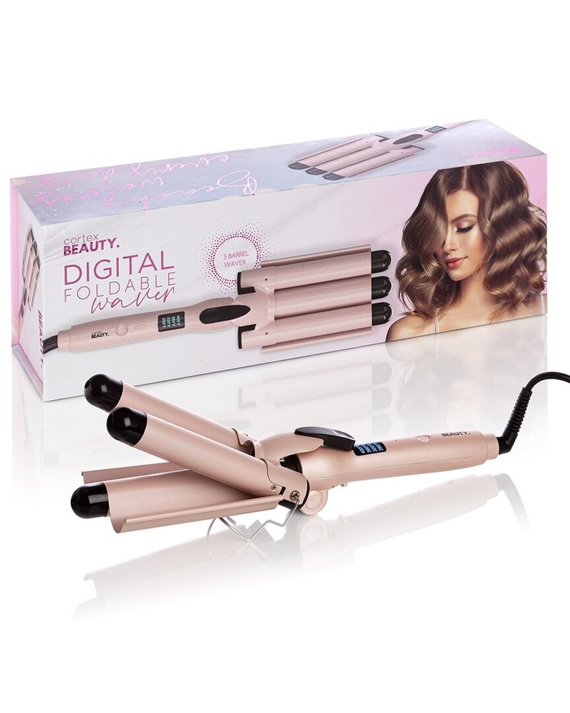 Cortex Beauty Digital Wave Maker 1" Foldable Three Barrel Wave Women's