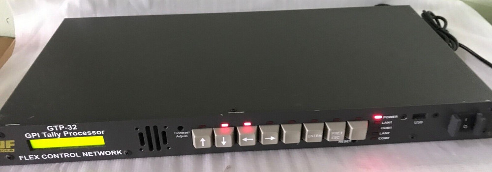 DNF Controls GTP-32 GPI Tally Processor Flex Control Network Rack Mountable