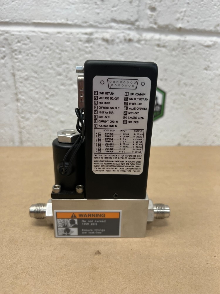 Brooks 5850i Mass Flow Controller 1,500 SCCM, Oxygen