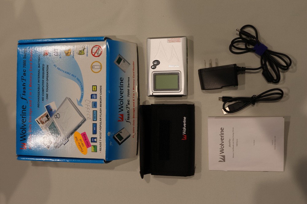 Wolverine FlashPac Model 7060 Data Storage Upgraded to 320 GB.