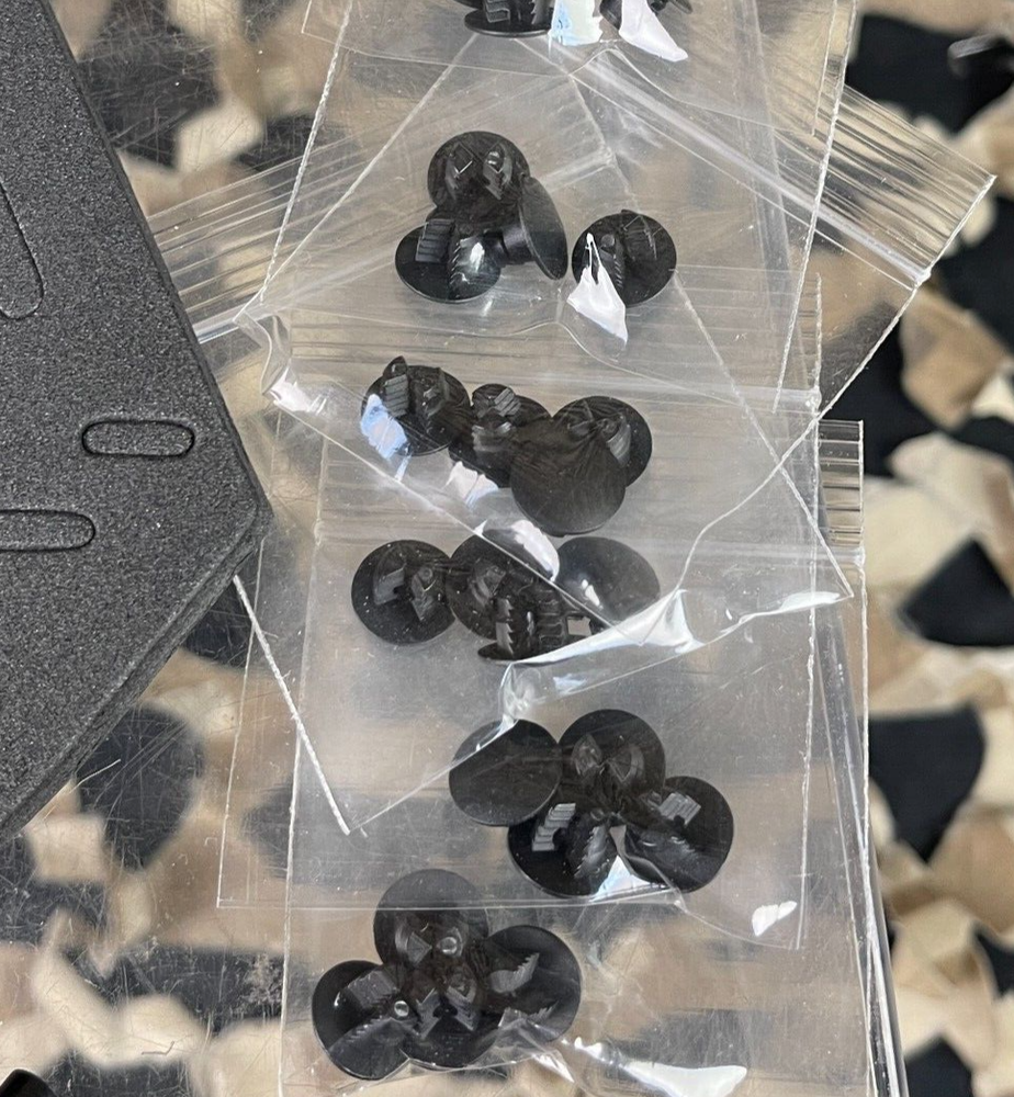 NEW JT Replacement Soft Ear Plastic Rivet Kit - 5 Complete Goggle Sets