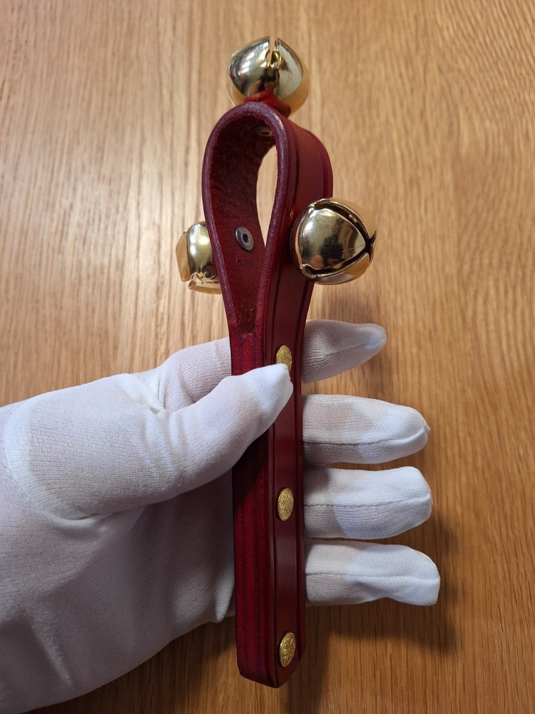Red Leather Hand Bells