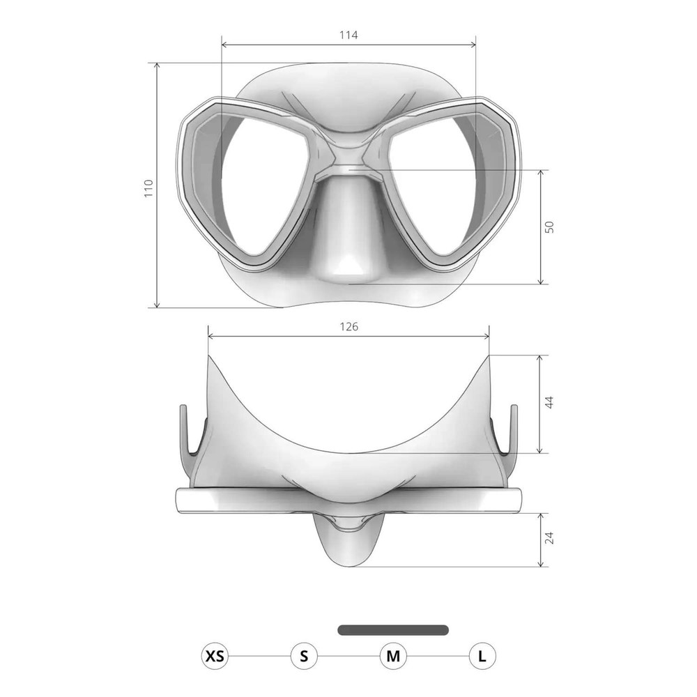 Salvimar Morpheus Antifog Mask - Shining Blu