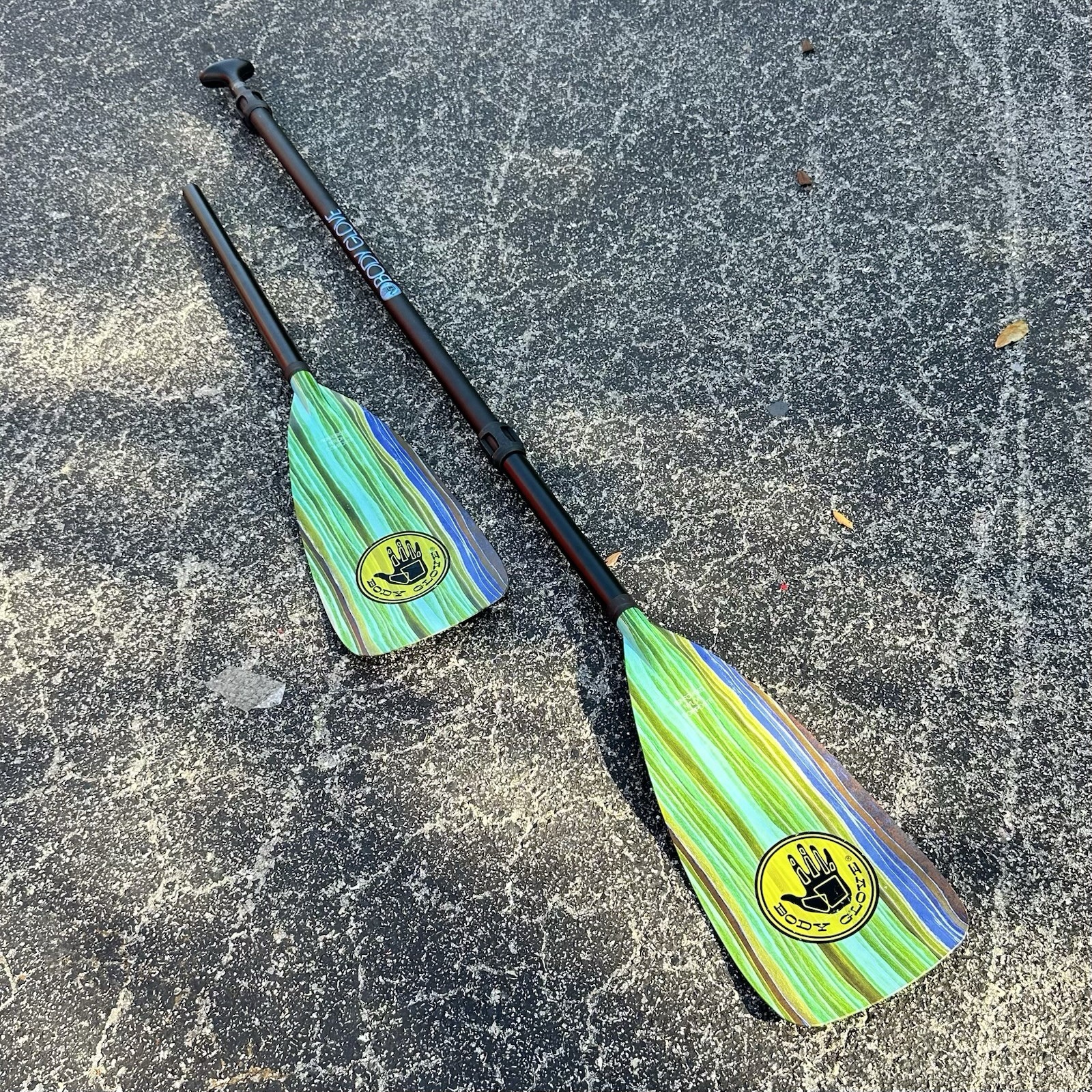 Kayak SUP Paddle - Adjustable 4-Piece, Floating, Lightweight (Body Glove)