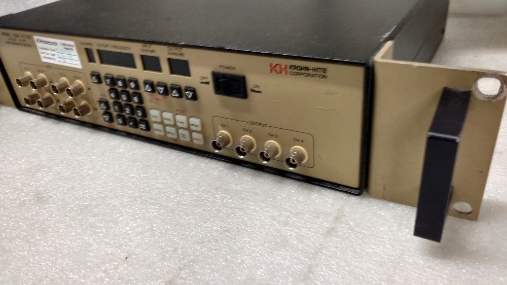 KROHN-HITE Model 3384 8 Pole * LP/HP Variable Filter * Powers ON