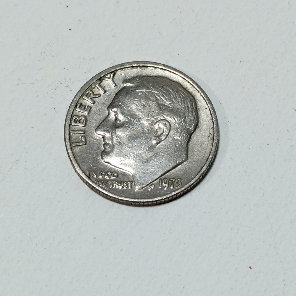 1973 No Mintmark Error 10c Roosevelt Dime