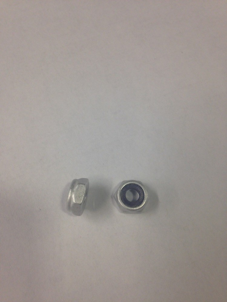 Jam Nylock Nut (Nylon Insert Lock Nut), 1/4"-28 Thread, Aluminum {5pk}