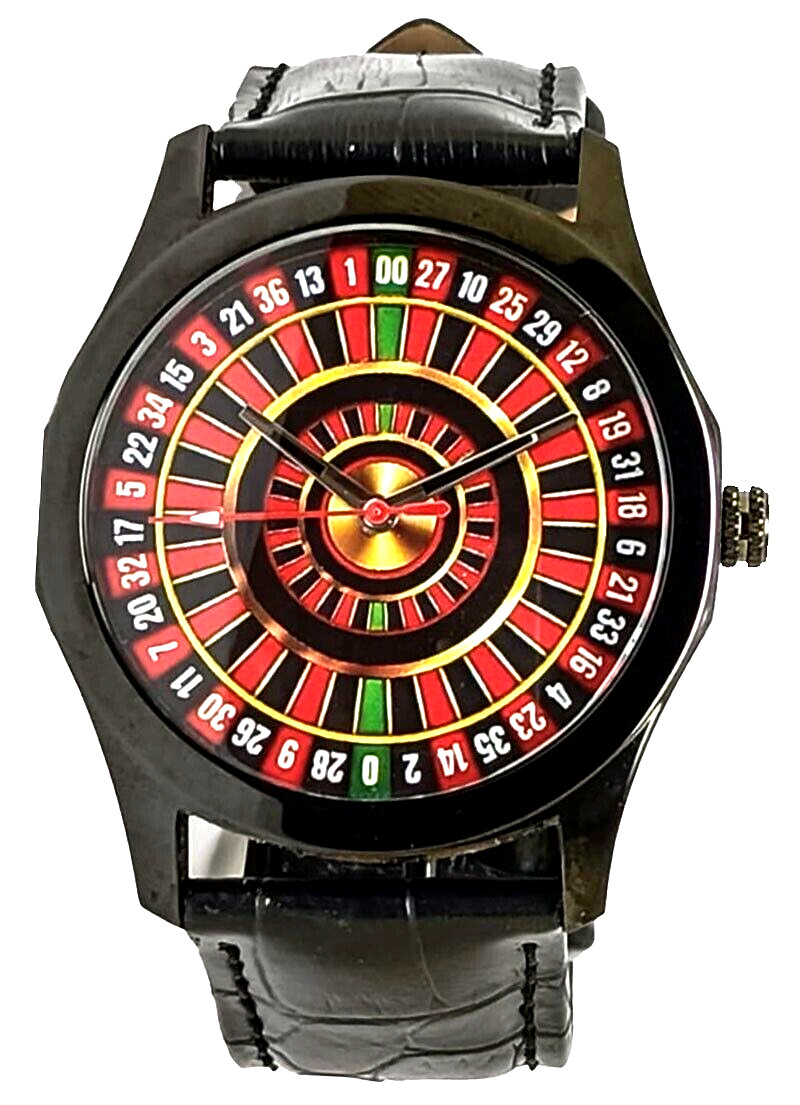 AMERICAN ROULETTE SOLID BRASS CASINO GAMBLING WATCH USA TARIFF INCLUDED