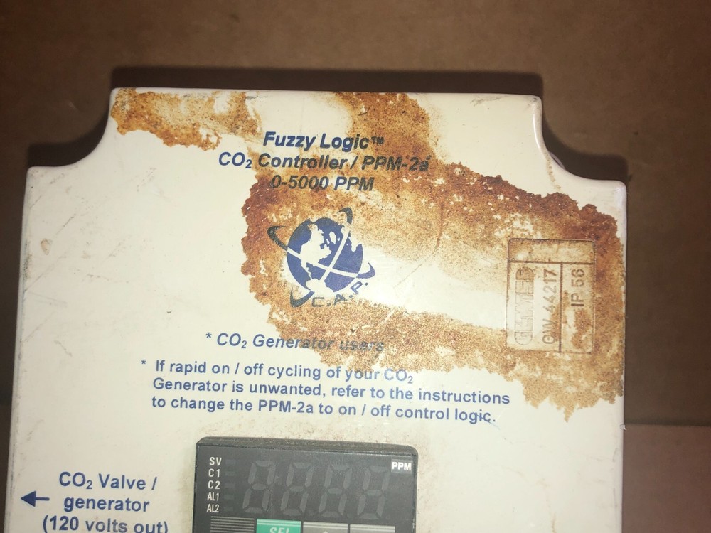 Fuzzy Logic CO2 Monitor/Controller PPM-2a **AS IS *UNTESTED