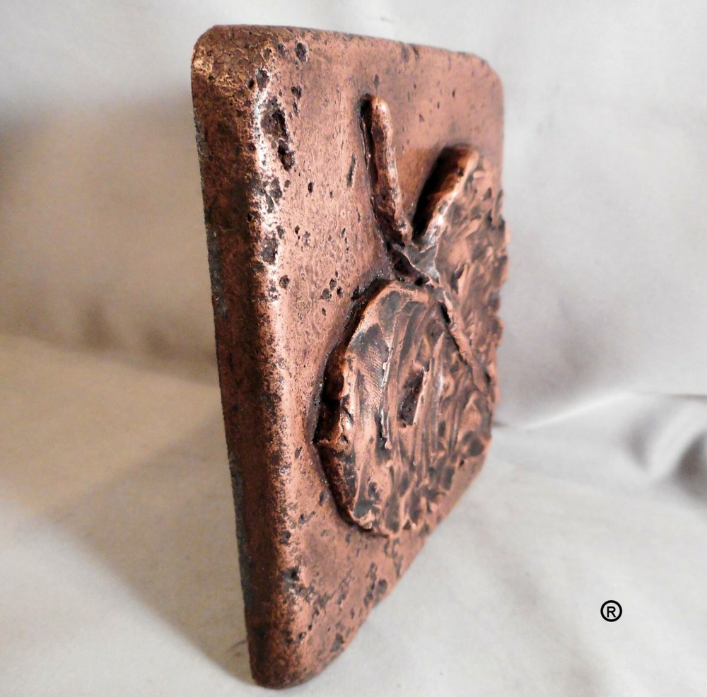 Copper 4"x4" Leaf #2 Wall Tile
