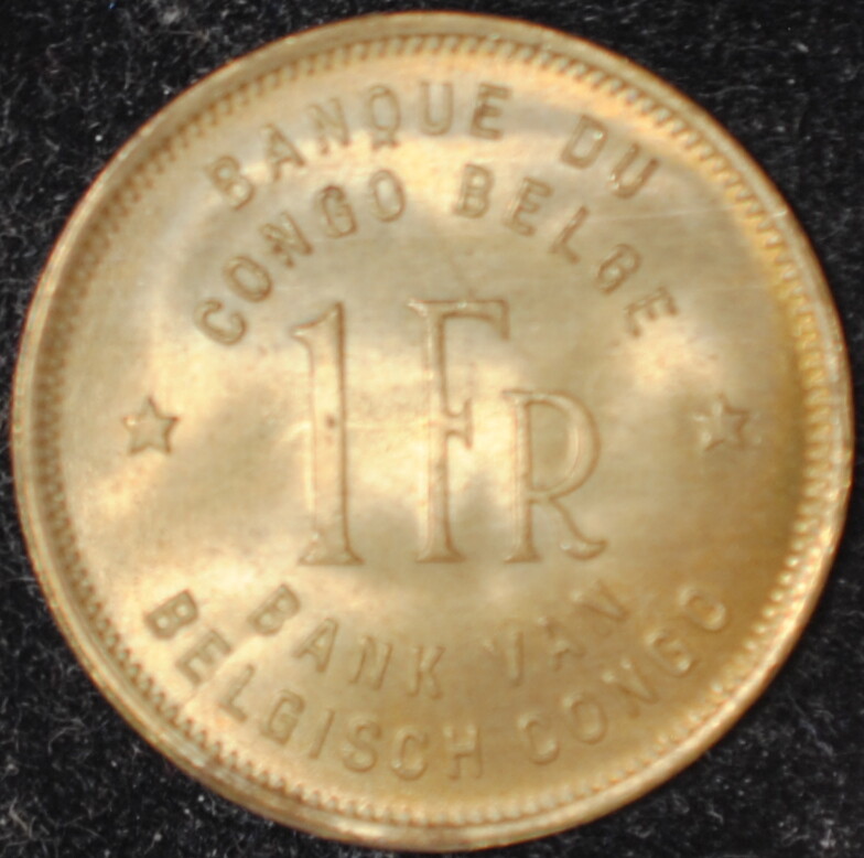 1946 Belgian Congo Franc Very Choice UNC