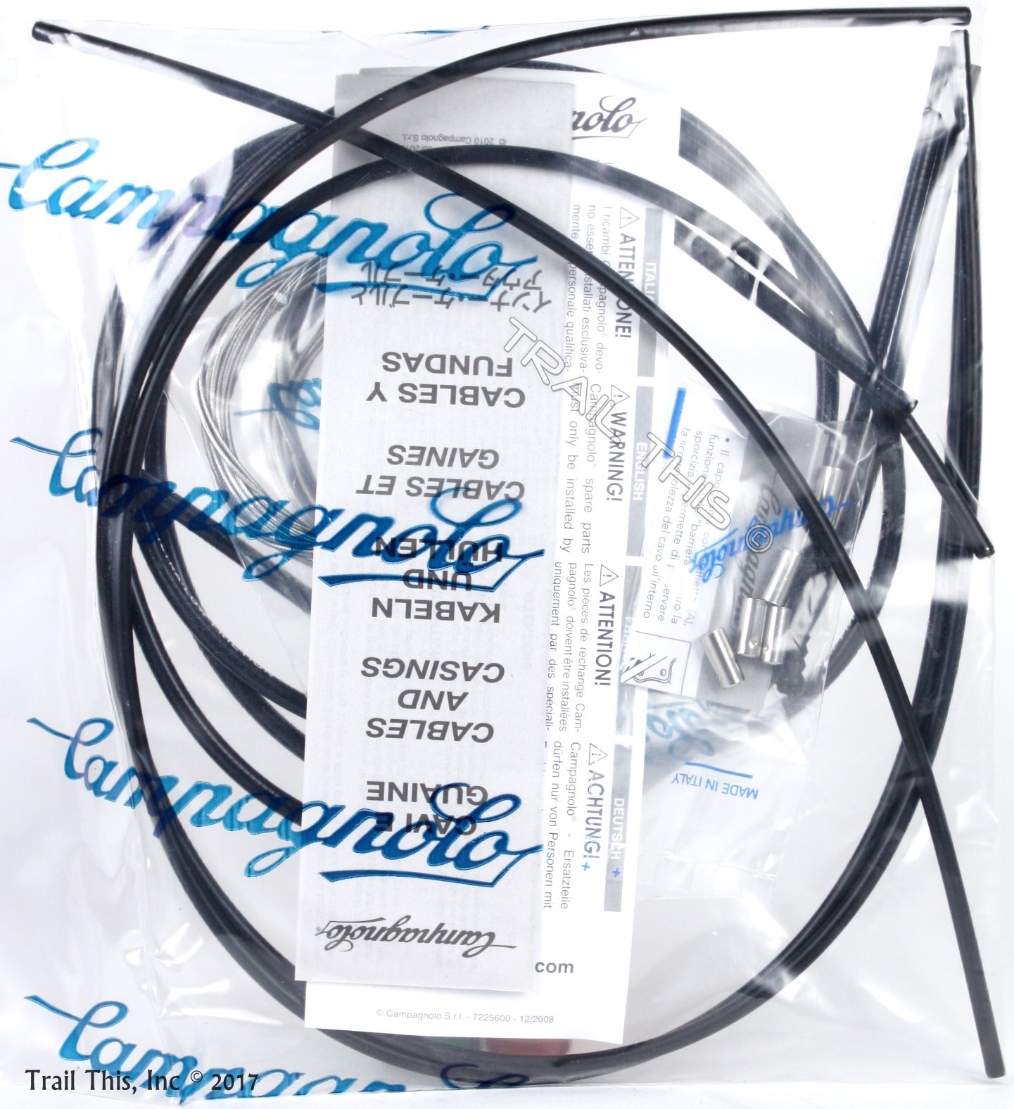 Campagnolo ErgoPower UltraShift Bike Brake/Shifter Shift Cable/Housing Set Black