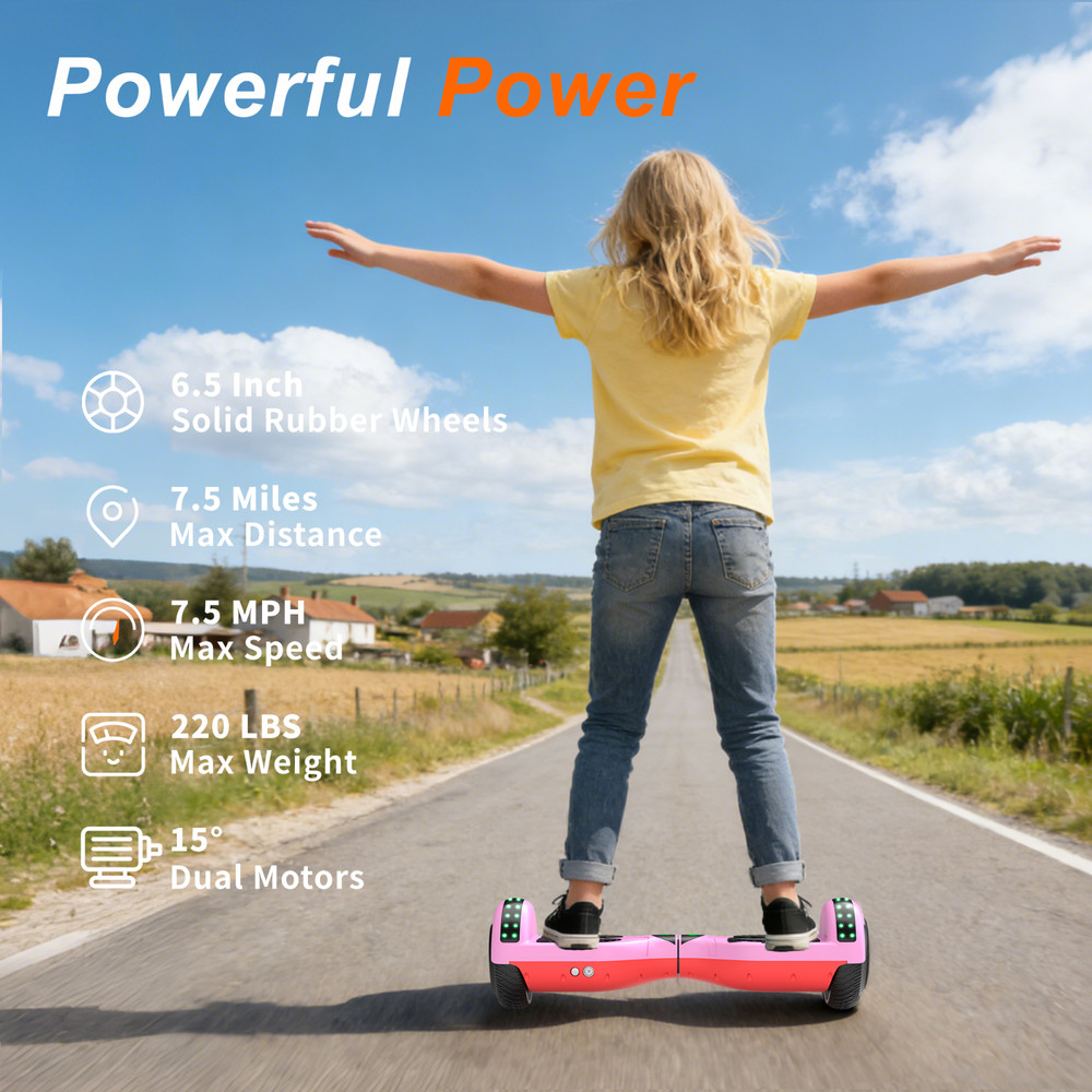 Commugo Hoverboard Electric Bluetooth Speaker Self-Balancing Scooter UL 2272