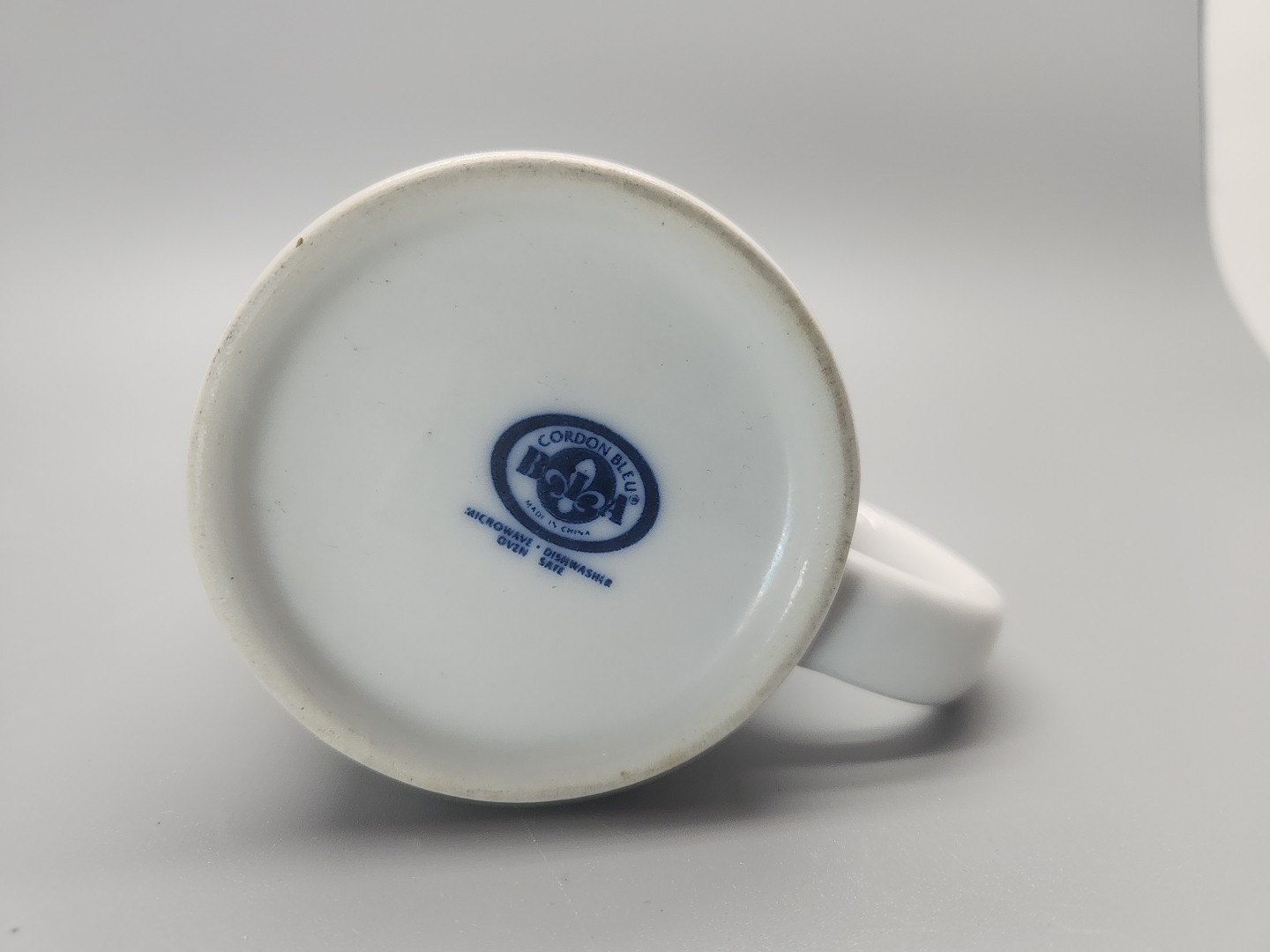 Cordon Bleu Joe Muggs White Ceramic Coffee Tea Advertising Mug