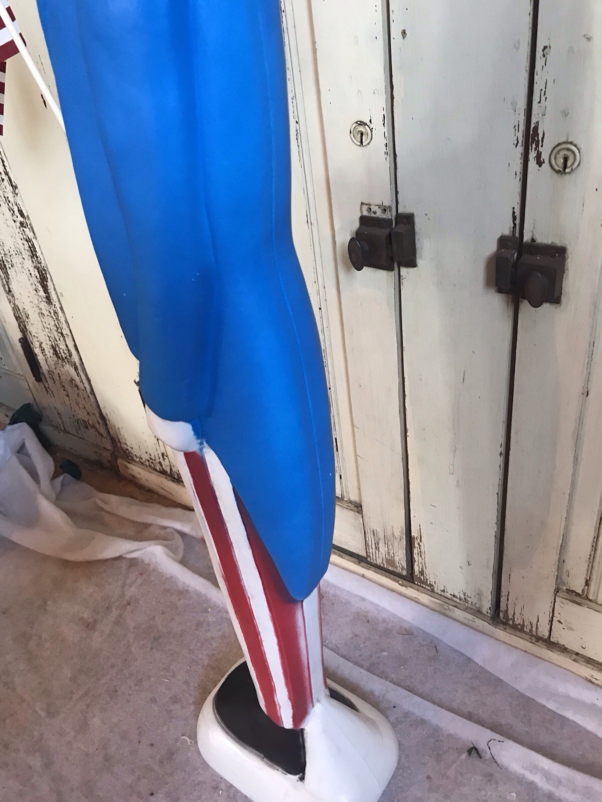 Blow Mold Nostalgic American Uncle Sam With Flag Made In America Union Products