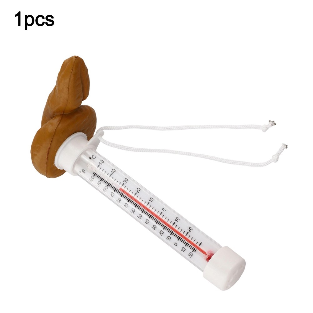 Pool Water Temperature Thermometer Floating Poop Design Easy Read Display