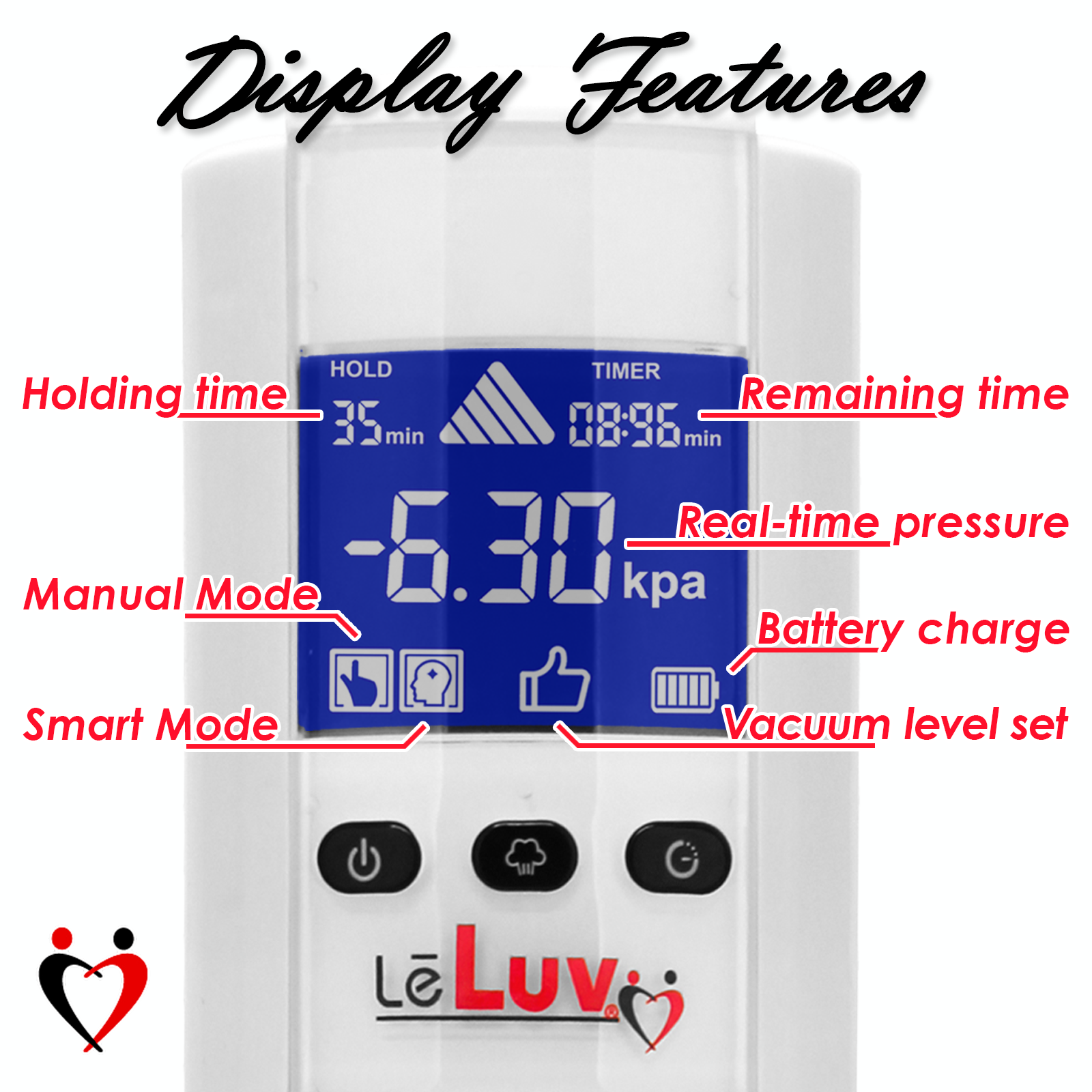 LeLuv Smart LCD iPump Penis Pump 8/9 Inch Cylinder + Magic Sleeve™ Stamina Aid