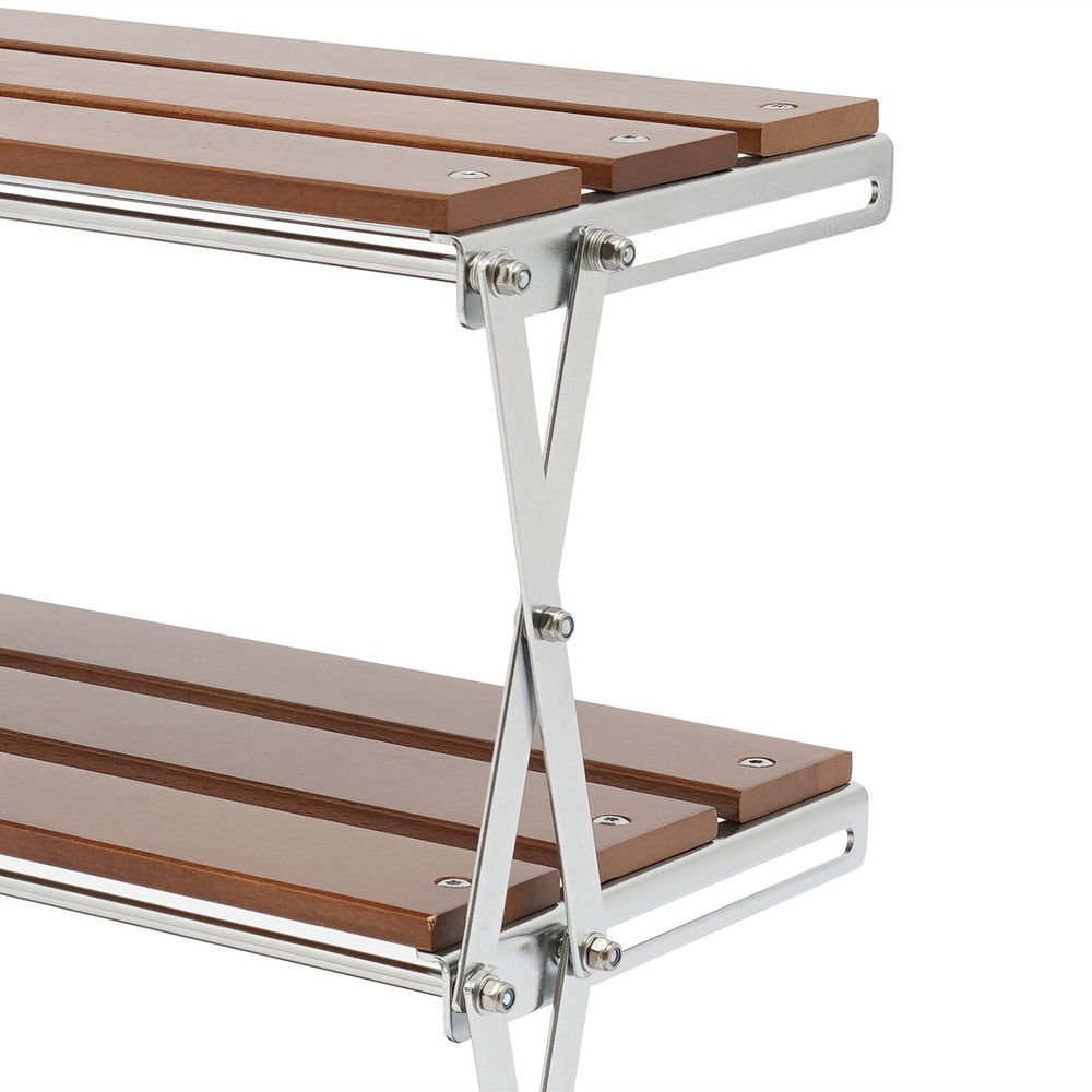 Camping Kitchen Table Picnic Cabinet Folding Cooking Storage Rack Portable