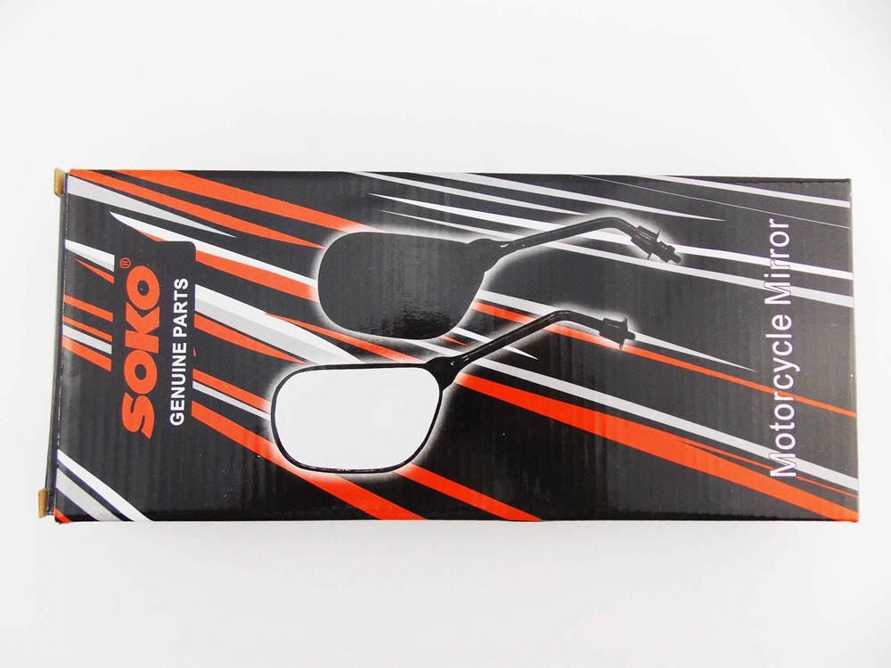 HONDA FT500 ASCOT 82-85 BLACK RECTANGULAR SOKO REAR VIEW MIRRORS