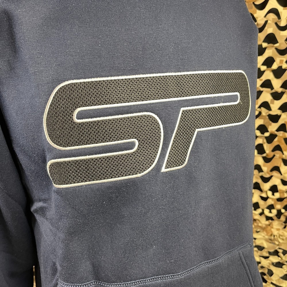 NEW SP Logo Pull Over Hooded Sweatshirt - Blue - Large