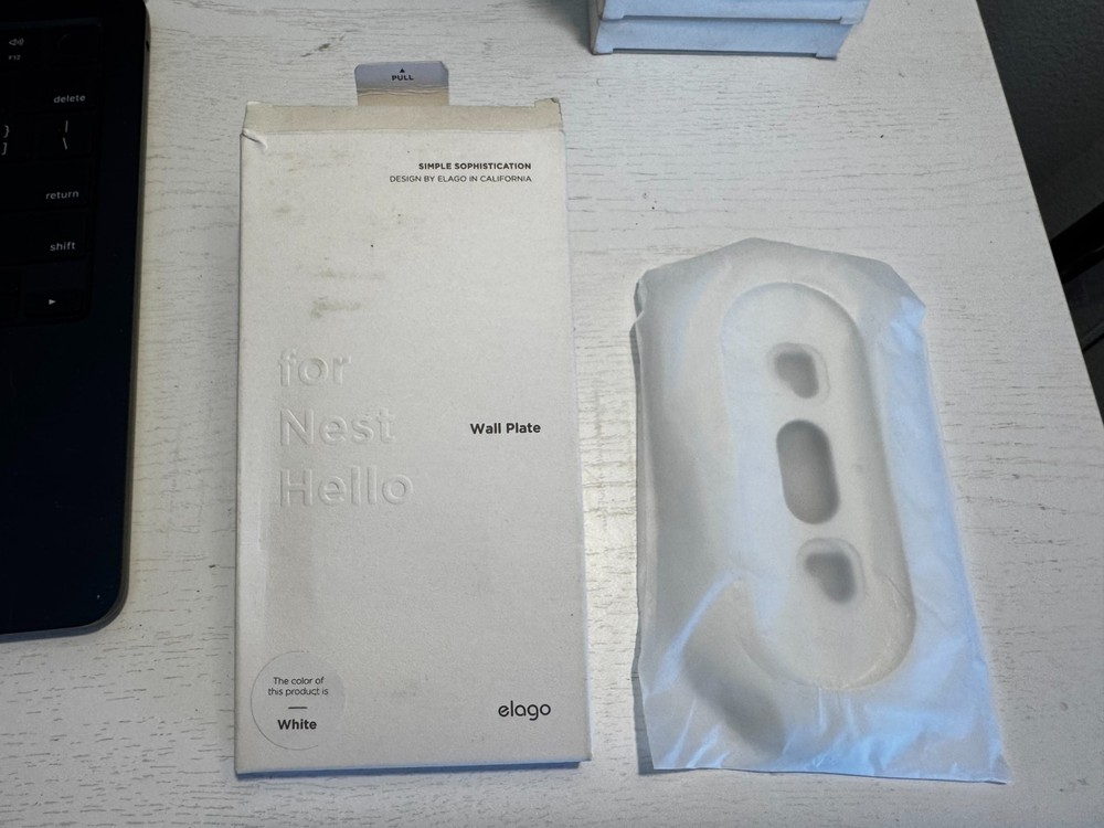 Elago Wall Plate For Google Nest Hello - White