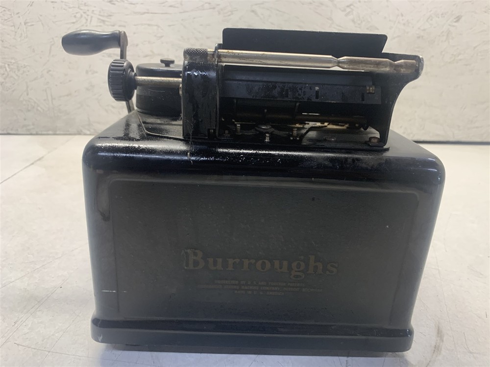 VINTAGE BURROUGHS CLASS 9 PORTABLE ADDING MACHINE A409543