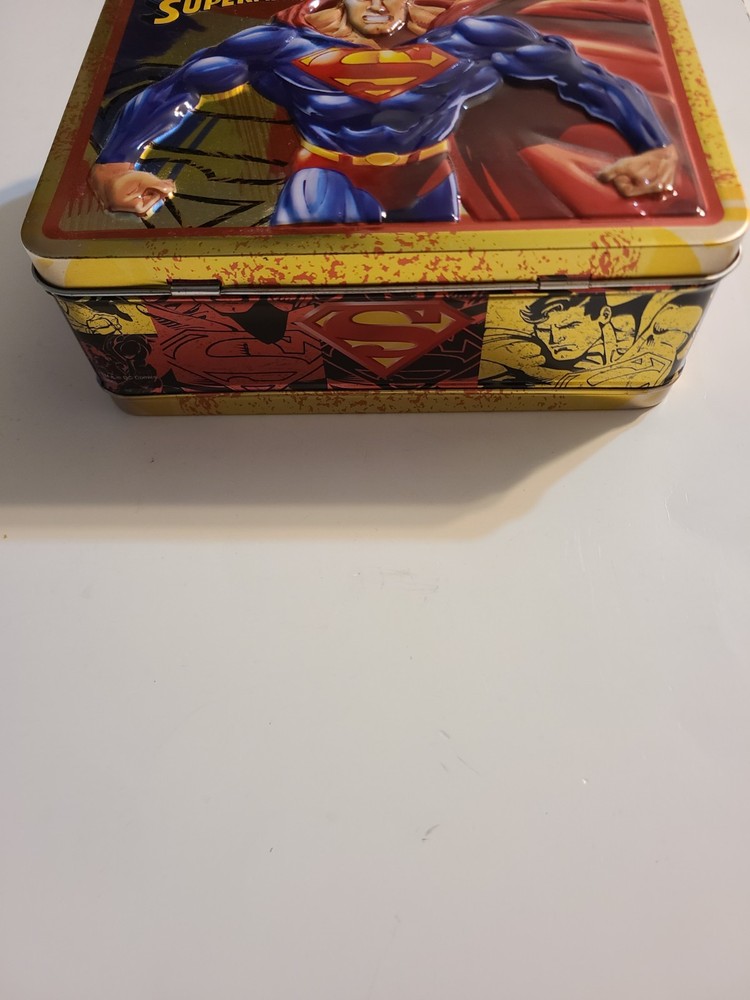 DC Comics Superman 2006 Embossed Tin Box 6"H