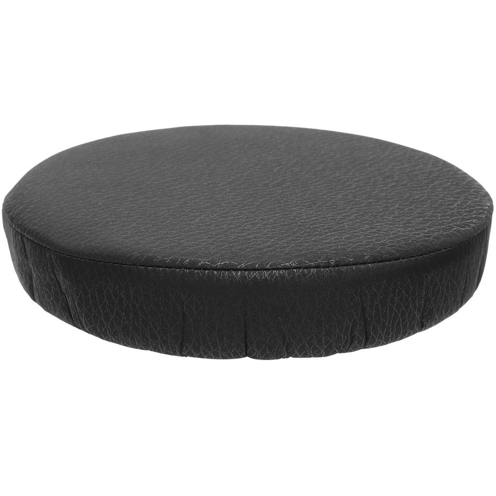 Round Stool Cushion Cover Black Slip Resistant Elastic Protector