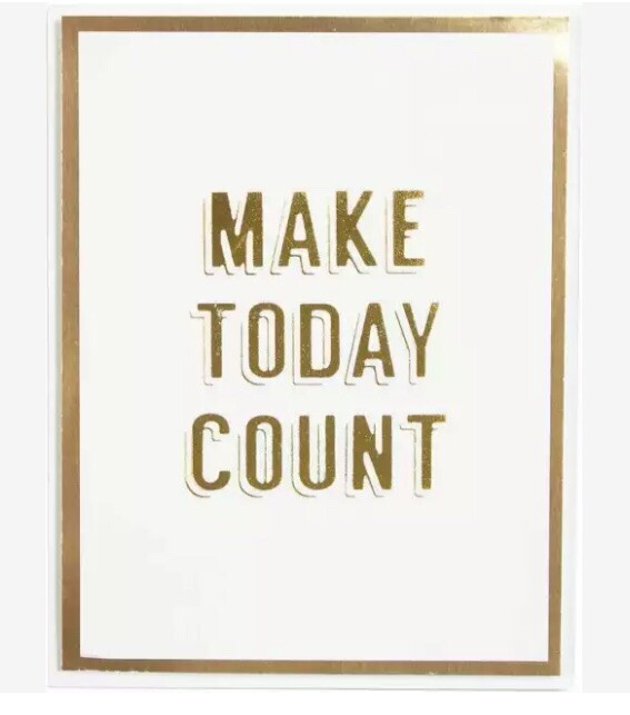 Spellbinders Glimmer Hot Foil Plate - Make Today Count