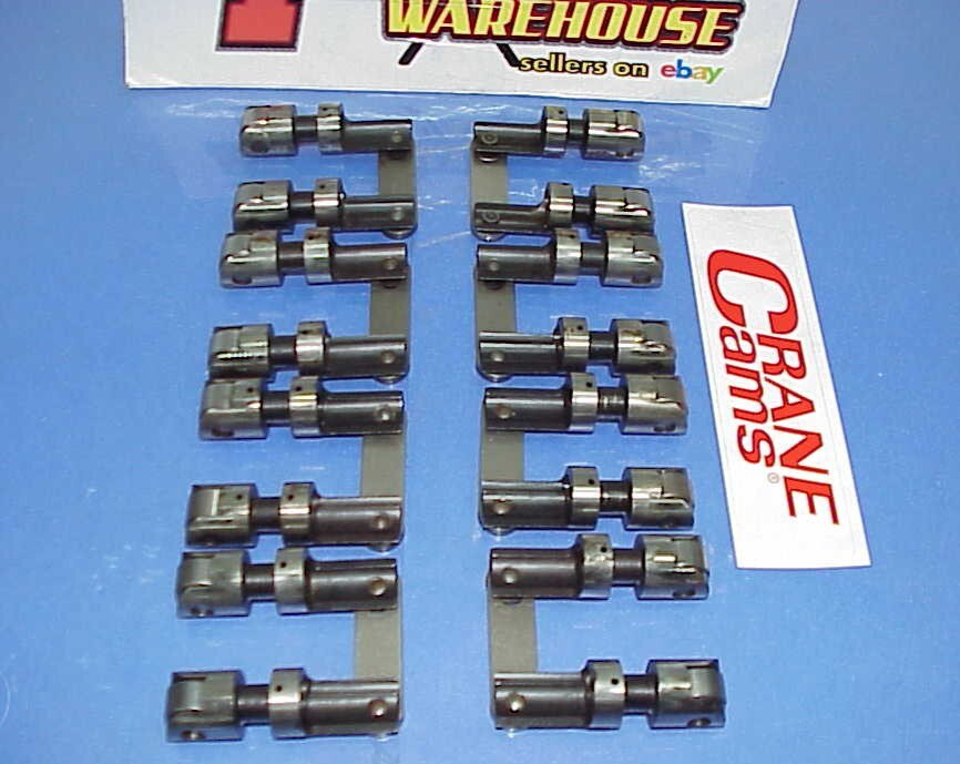 16 Crane Cutaway Solid Roller Lifters .842" Diameter 18° SB Chevy Intake Offset