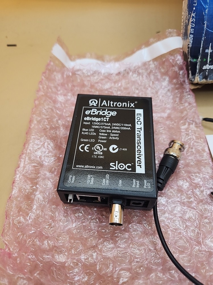 ALTRONIX eBridge1CT IP Over Coax Receiver New
