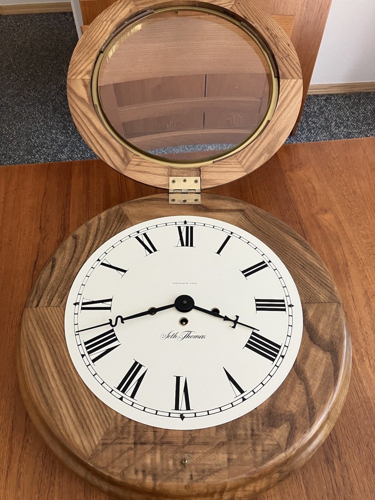 seth thomas wall clock vintage