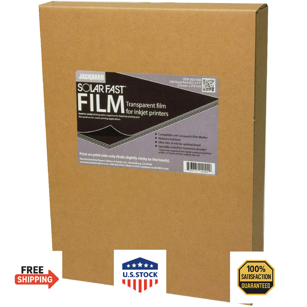 Jacquard SolarFast Film 100/Pkg