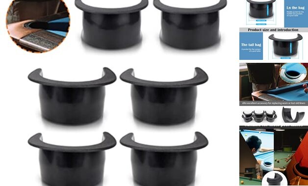 6 Pcs Billiard Table Liners, Long-Lasting Plastic Pool Table Pocket Liners,