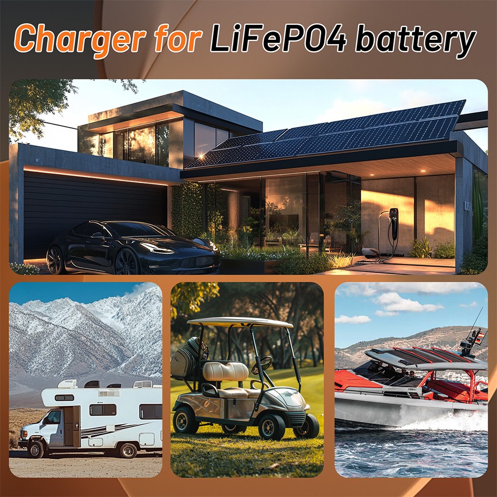 48V 100Ah LiFePO4 Lithium Battery 5120Wh Built-in BMS Deep Cycle For Golf Carts