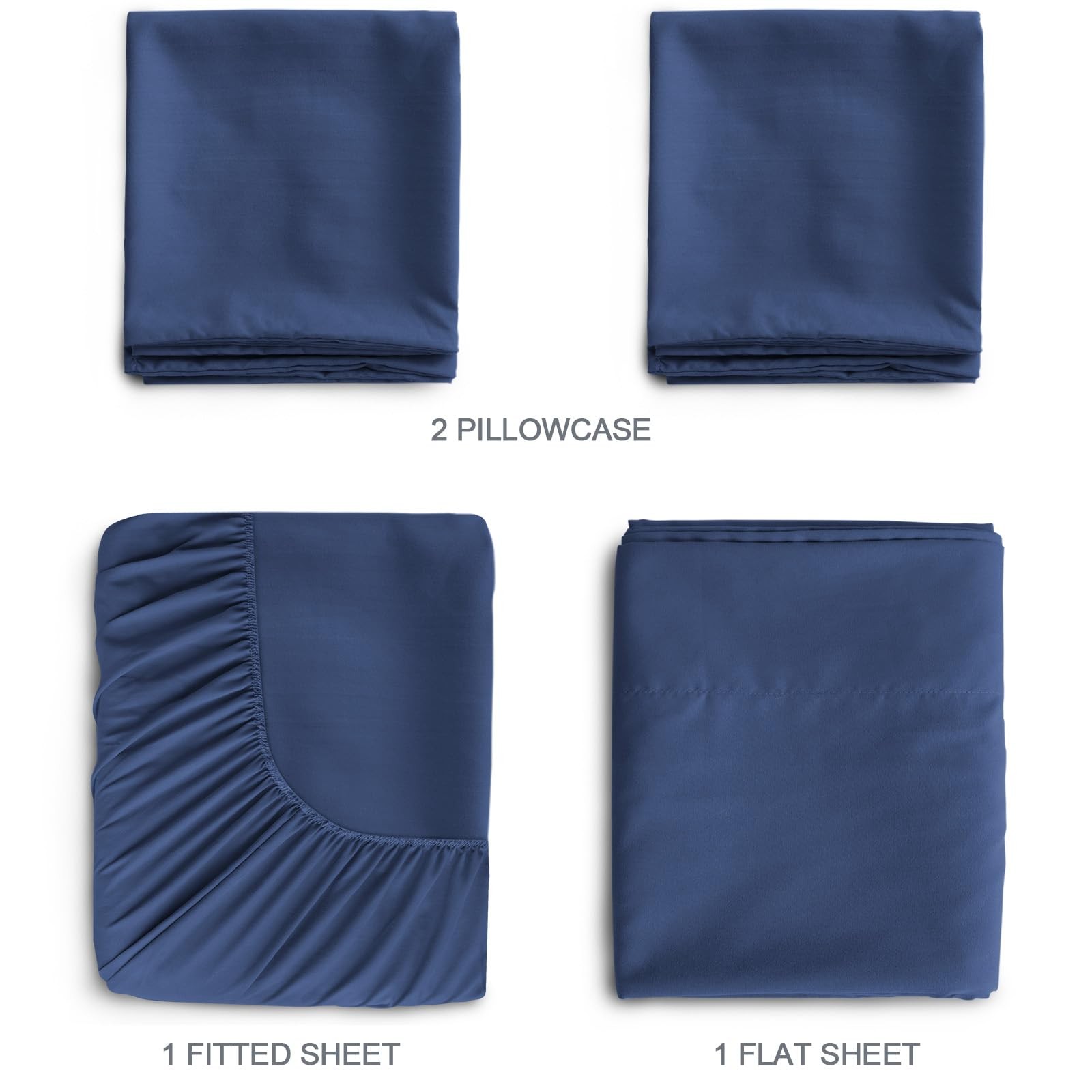 SpringSpirit RV Queen Sheets Super Soft RV Short Queen Bed Sheet Set 4 Piece Dee