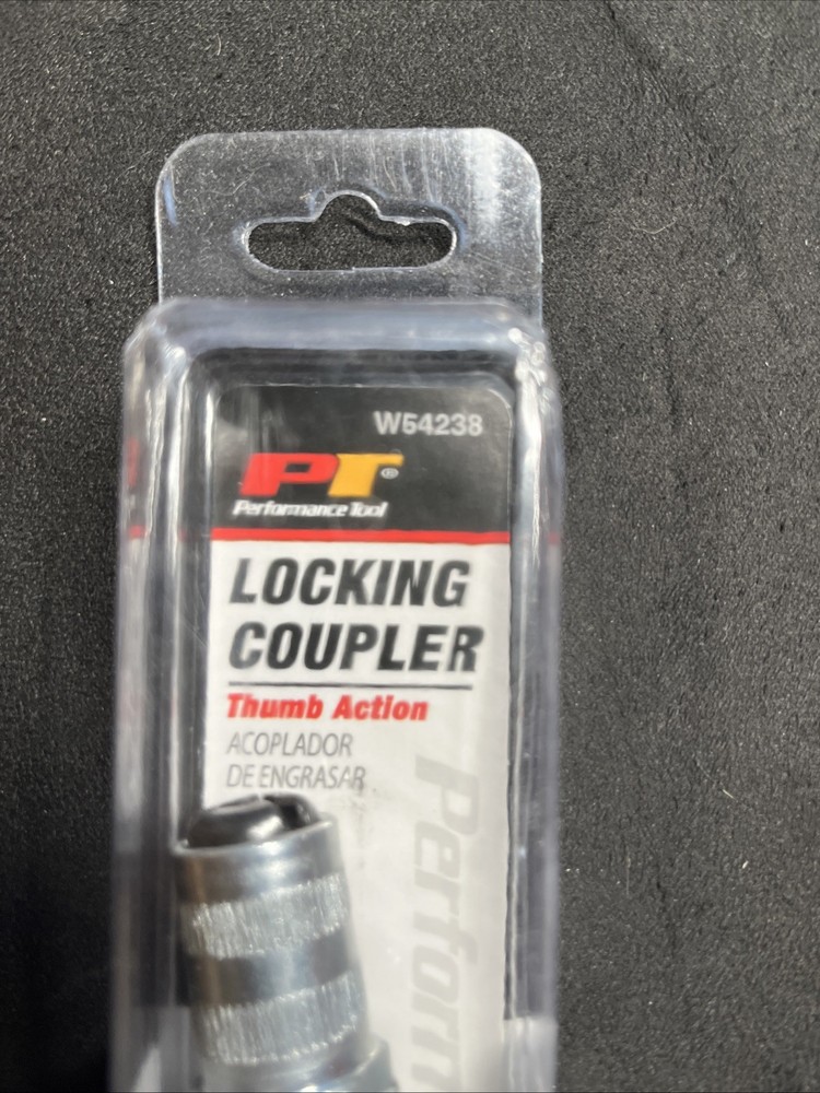 Performance Tool W54238 Locking Coupler For Grease Gun Thumb Action