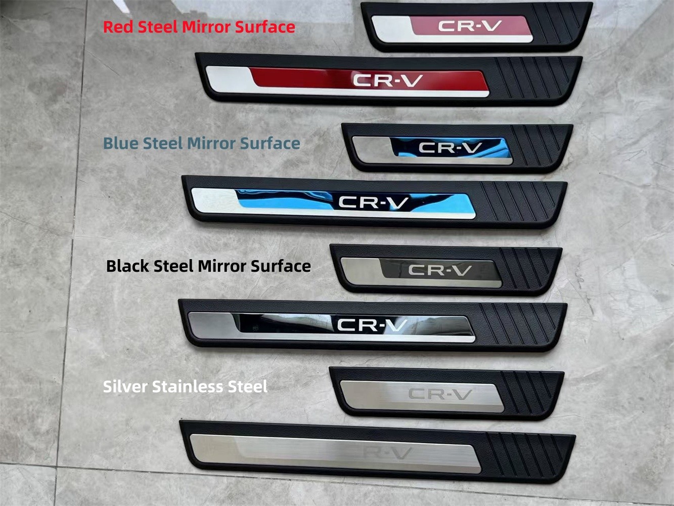 For Honda CR-V CRV Steel Accessories Protector Door Sill Scuff Plate Car Sticker