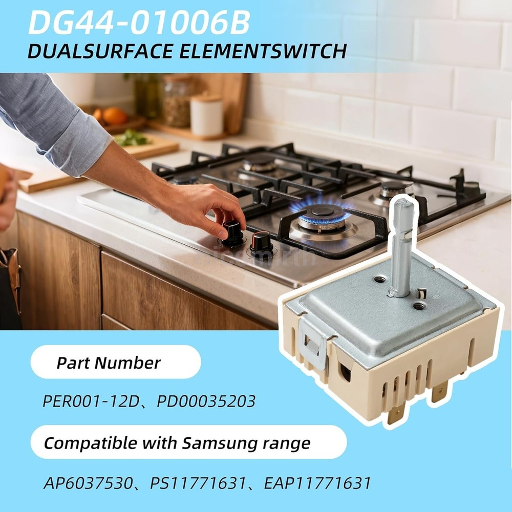 DG44-01006B Surface Element Switch PER00112D Replacement Range Cook For Samsung