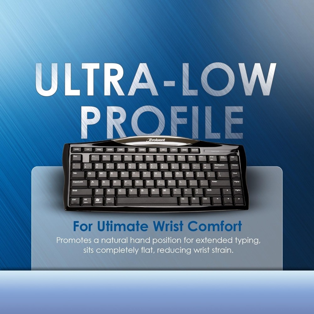 Evoluent Wired Compact Keyboard – Compact Keyboard, Portable Wired Keyboar