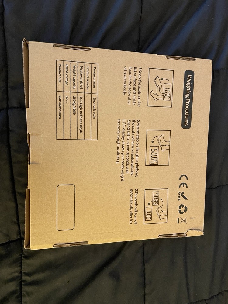 MIB digital bathroom scale glass