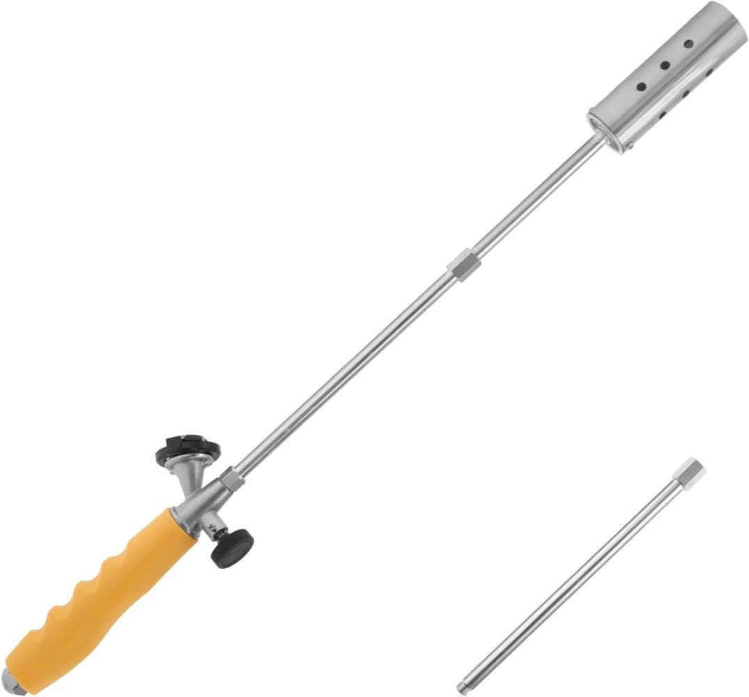 Propane Torch Weed Burner Blow Torch Flame Control Detachable Long Arm Outside