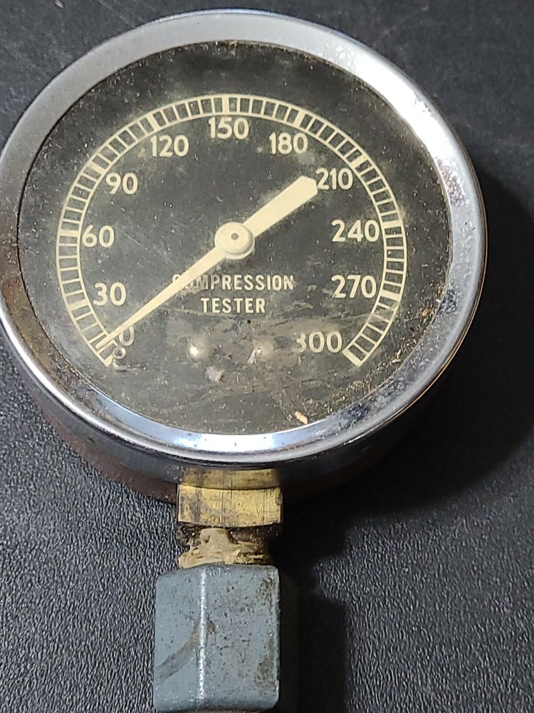 Vintage Automobile Compression Engine Tester Gauage- Untested