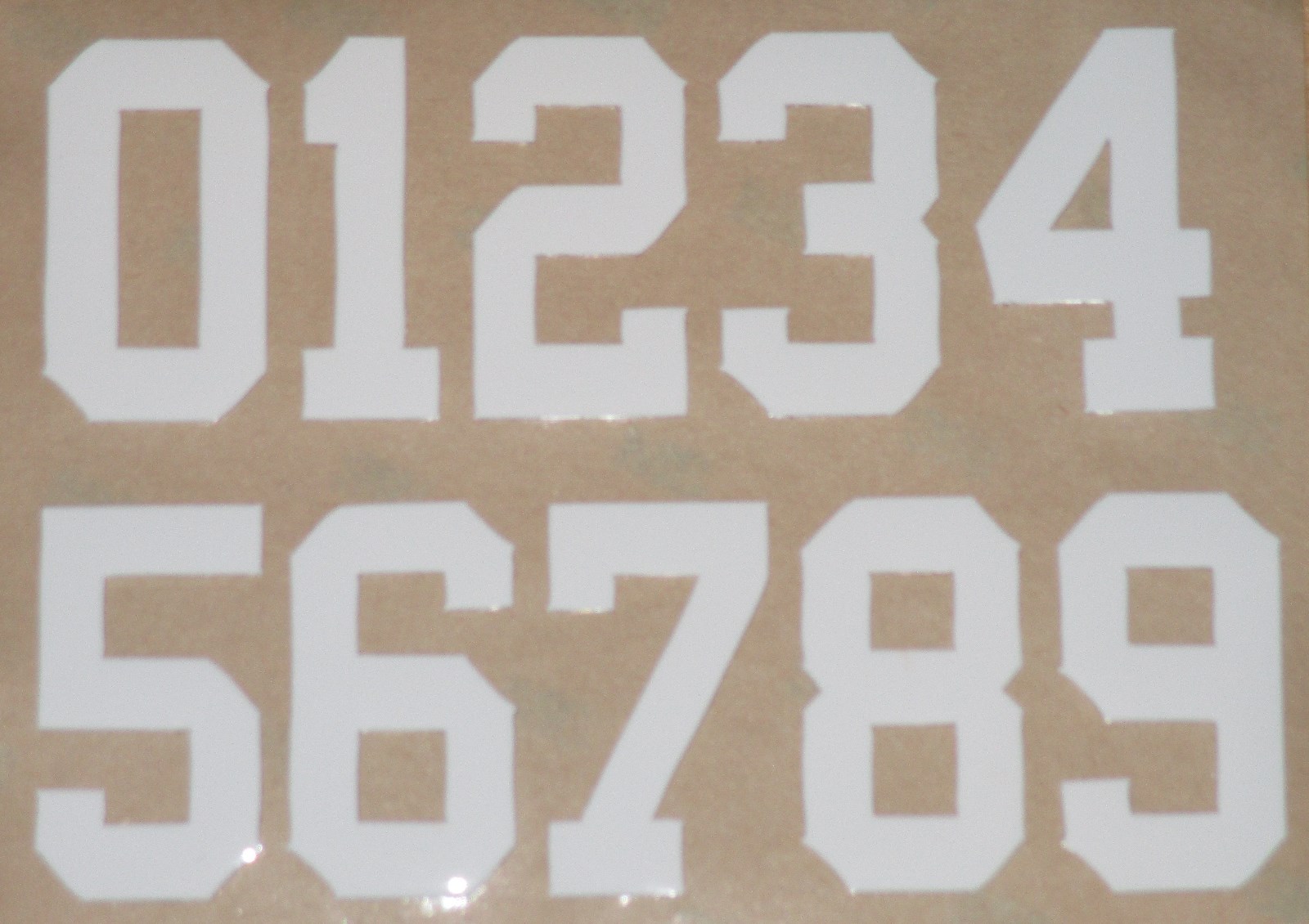 GIANTS 2025 Current Football Helmet Numbers Decals FULL SIZE (2) Sheets 3M 20MIL