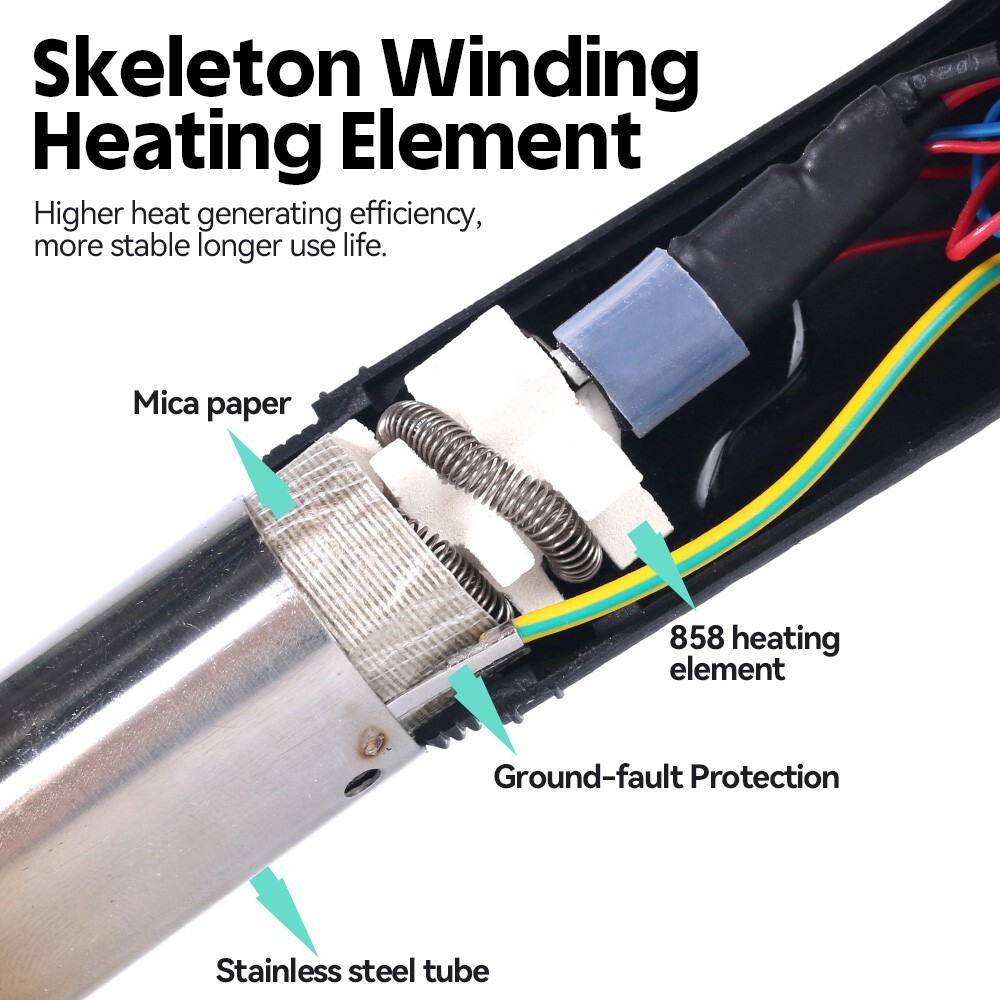 YIHUA 862BD+ 2-in-1 Hot Air Rework Station Soldering Station Soldering Iron Kit